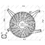 Ventilator, hlađenje motora NRF NRF 47468 IC-CFC21D