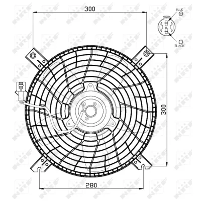 Ventilator, hlađenje motora NRF NRF 47469 IC-CFC21E