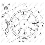 Ventilator, hlađenje motora NRF NRF 47470 IC-CFC21F
