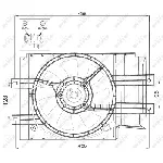 Ventilator, hlađenje motora NRF NRF 47472 IC-CFC221