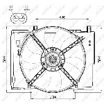 Ventilator, hlađenje motora NRF NRF 47473 IC-CFC222