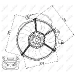 Ventilator, hlađenje motora NRF NRF 47474 IC-CFC223