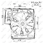 Ventilator, hlađenje motora NRF NRF 47478 IC-CFC227