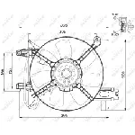 Ventilator, hlađenje motora NRF NRF 47486 IC-CFC22D