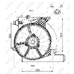 Ventilator, hlađenje motora NRF NRF 47488 IC-CFC22F