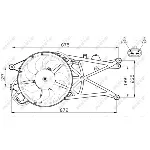 Ventilator, hlađenje motora NRF NRF 47489 IC-CFC230