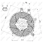 Ventilator, hlađenje motora NRF NRF 47500 IC-CFC23B
