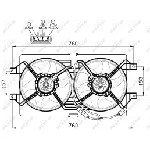 Ventilator, hlađenje motora NRF NRF 47502 IC-CFC23C