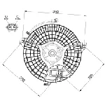 Ventilator, hlađenje motora NRF NRF 47510 IC-D11F02