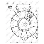 Ventilator, hlađenje motora NRF NRF 47512 IC-CFC244