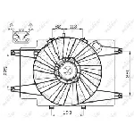 Ventilator, hlađenje motora NRF NRF 47513 IC-CFC245