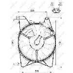 Ventilator, hlađenje motora NRF NRF 47515 IC-CFC247