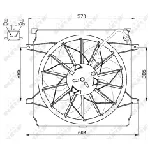 Ventilator, hlađenje motora NRF NRF 47529 IC-CFC253