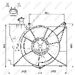 Ventilator, hlađenje motora NRF NRF 47530 IC-CFC254