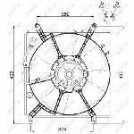 Ventilator, hlađenje motora NRF NRF 47534 IC-CFC258
