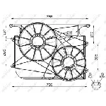 Ventilator, hlađenje motora NRF NRF 47535 IC-CFC259