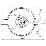 Ventilator, hlađenje motora NRF NRF 47540 IC-D11F04