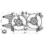 Ventilator, hlađenje motora NRF NRF 47542 IC-D11F05
