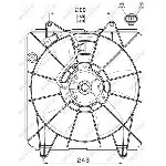 Ventilator, hlađenje motora NRF NRF 47545 IC-CFC260