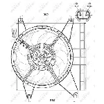 Ventilator, hlađenje motora NRF NRF 47547 IC-CFC262