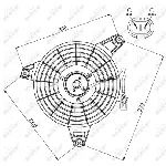 Ventilator, hlađenje motora NRF NRF 47548 IC-CFC263