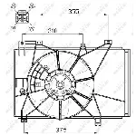 Ventilator, hlađenje motora NRF NRF 47551 IC-CFC266