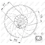 Ventilator, hlađenje motora NRF NRF 47557 IC-CFC26C