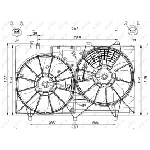 Ventilator, hlađenje motora NRF NRF 47565 IC-D09BBD