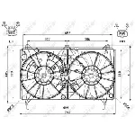 Ventilator, hlađenje motora NRF NRF 47567 IC-D09BBF