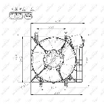 Ventilator, hlađenje motora NRF NRF 47575 IC-D09BC5