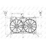 Ventilator, hlađenje motora NRF NRF 47577 IC-D09BC7