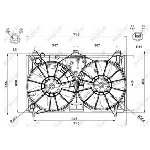 Ventilator, hlađenje motora NRF NRF 47581 IC-D09BCB