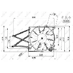 Ventilator, hlađenje motora NRF NRF 47582 IC-D11D43