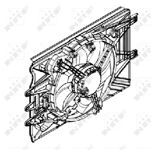 Ventilator, hlađenje motora NRF NRF 47594 IC-D60C0D