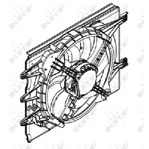 Ventilator, hlađenje motora NRF NRF 47596 IC-D60C0F