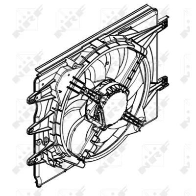 Ventilator, hlađenje motora NRF NRF 47596 IC-D60C0F