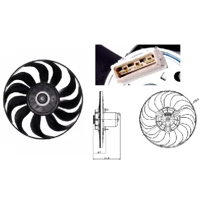Ventilator, hlađenje motora NRF NRF 47641 IC-D11F13
