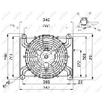 Ventilator, hlađenje motora NRF NRF 47668 IC-D09BD1
