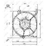 Ventilator, hlađenje motora NRF NRF 47670 IC-D09BD3