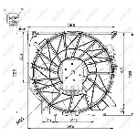 Ventilator, hlađenje motora NRF NRF 47672 IC-D09BD5