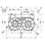 Ventilator, hlađenje motora NRF NRF 47673 IC-D09BD6