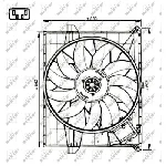 Ventilator, hlađenje motora NRF NRF 47731 IC-DF1C9F