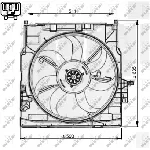 Ventilator, hlađenje motora NRF NRF 47733 IC-DF1CA1