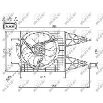 Ventilator, hlađenje motora NRF NRF 47744 IC-DF1CAB