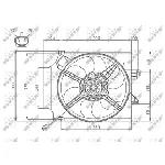 Ventilator, hlađenje motora NRF NRF 47748 IC-DF1CAF