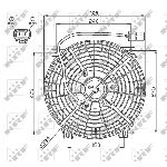 Ventilator, hlađenje motora NRF NRF 47752 IC-DF1CB3