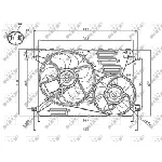 Ventilator, hlađenje motora NRF NRF 47755 IC-DF1CB6