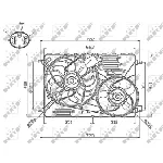 Ventilator, hlađenje motora NRF NRF 47756 IC-DF1CB7