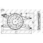 Ventilator, hlađenje motora NRF NRF 47757 IC-E10F83