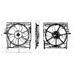 Ventilator, hlađenje motora NRF NRF 47837 IC-E60ACF